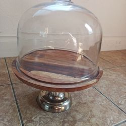 Cake Stand With Glass Cover