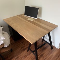 Office Tabletop Desk With Drawers