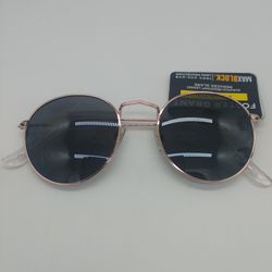 Foster Grant Gold Metal Sunglasses Unisex New With Tags 
