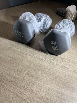 15 lbs. set of dumbbells