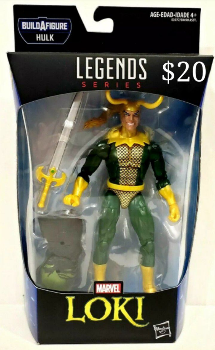 Marvel Legends Loki Collectible Action Figure Toy with Professor Hulk Build a Figure Piece