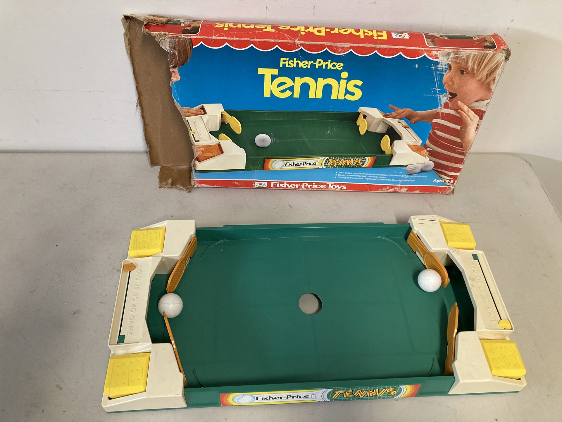 Vintage Fisher Price Tennis Game