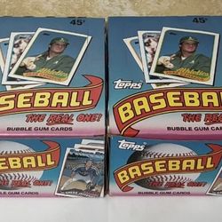 4 Boxes of 1989 TOPPS Baseball Card Trading Cards 