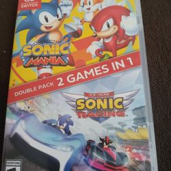 Sonic Mania + Team Sonic Racing Double Pack (2 Games in 1)(Nintendo Switch)  NEW