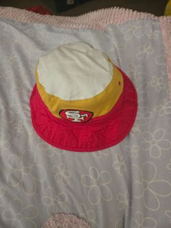SF. Niners Mitchell and Ness bucket hat