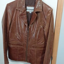 Women's Leather Jacket Size M