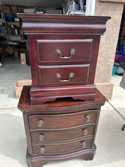 $10 small one & $20 the large one. Wood Nightstands with Drawers