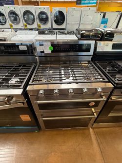Kitchenaid Stainless Steel Dual Fuel Range Double Oven 30”