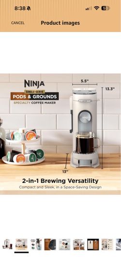 Ninja Single-Serve Pods & Grounds Coffee Maker
