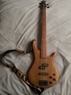 Bass Guitar (with tuner and small amp)