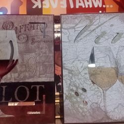 Art work/ mirrow/ Wine theme