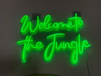 Welcome to the Jungle LED Neon-Style Sign