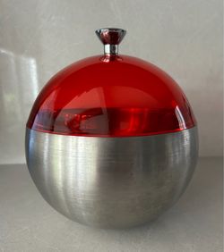 Vintage stainless steel insulated ice bucket