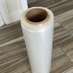 standard 17”x1500’ hand-grade roll clear plastic stretch wrap