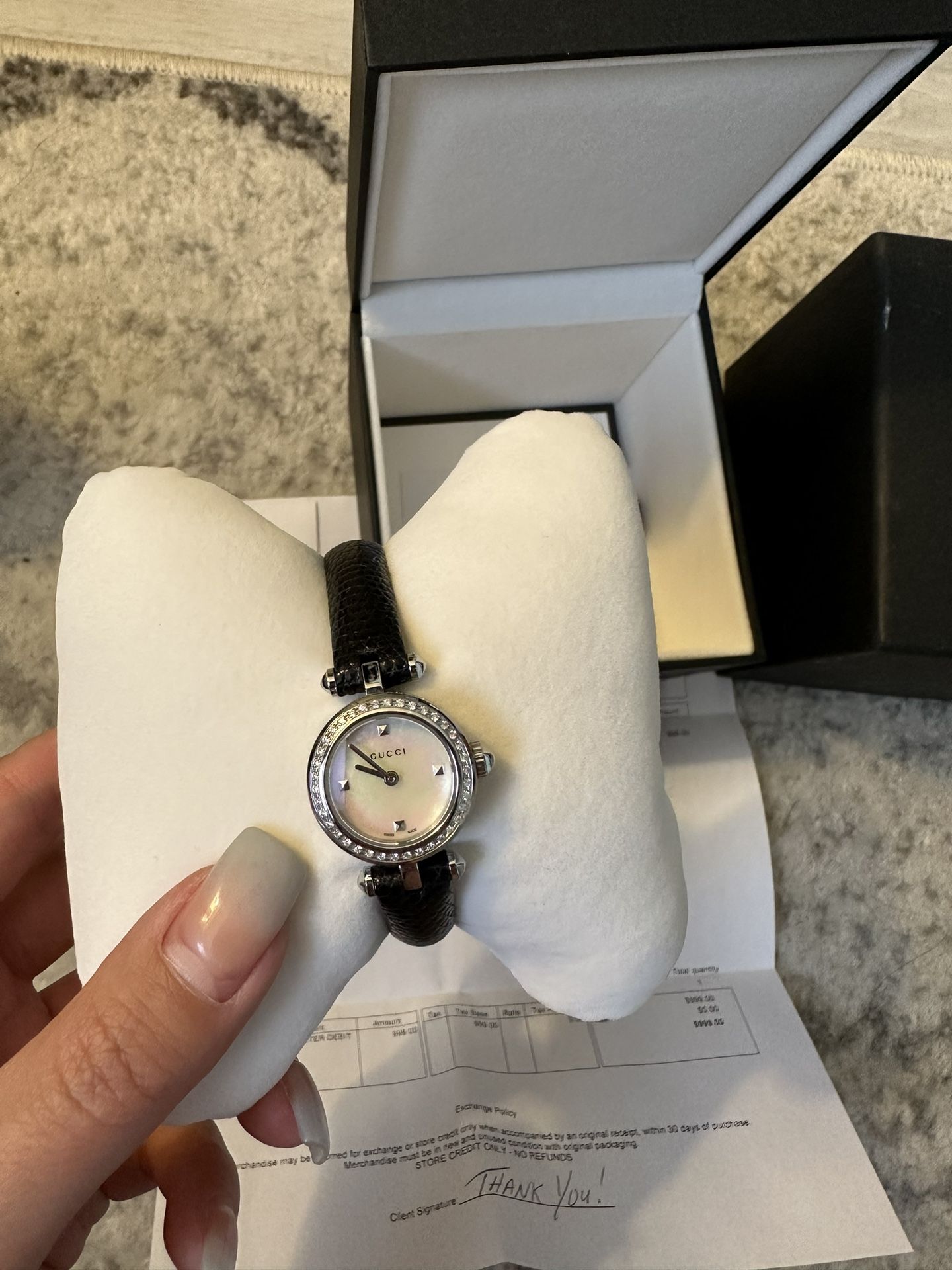 Gucci diamond watch women