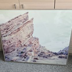 Desert Landscape Painting Canvas Framed. World Market 