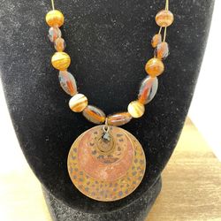 Cheetah Print Pendant. 