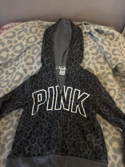PINK Victoria’s Secret Zip Up Cheetah Print Quarter Zip