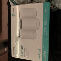 Unopened TP-Link Deco AXE5400 Wifi-6e Triband 