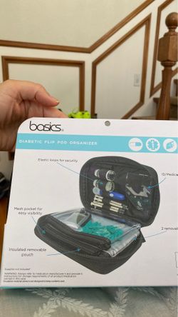 Diabetic flip pod organizer