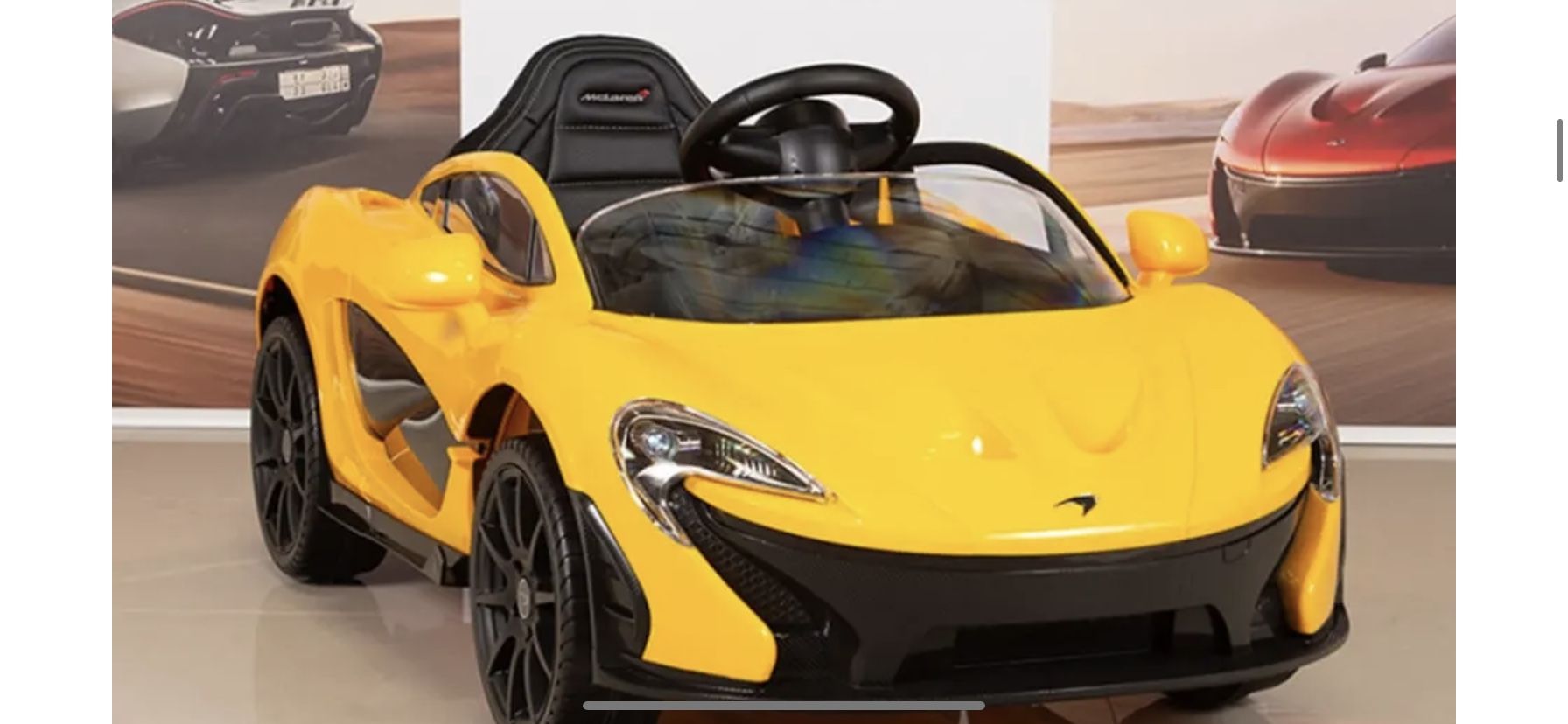 Mclaren P1 Mclaren Kids Ride On Car Remote Control 12 Volt