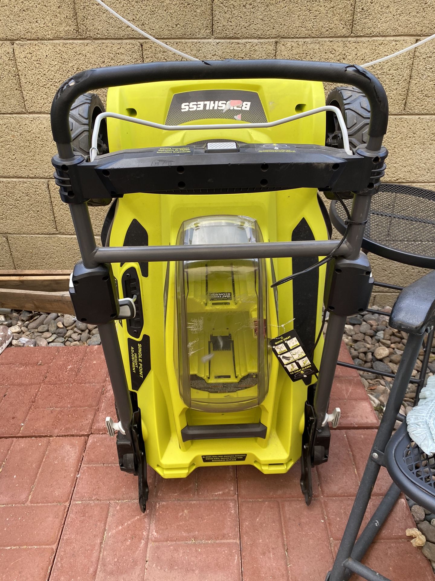Ryobi 20” 40V Lithium walk-behind Push Mower w/ battery and charger