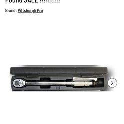 Pittsburgh Pro | Click Type  | Torque Wrench 