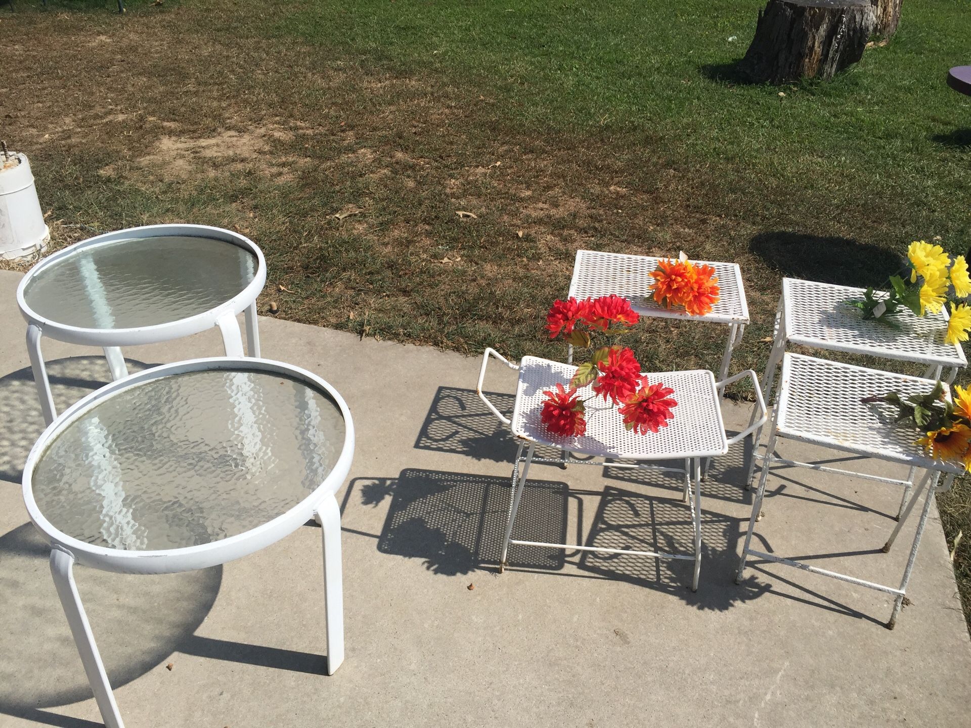 Tables patio , backyard furniture