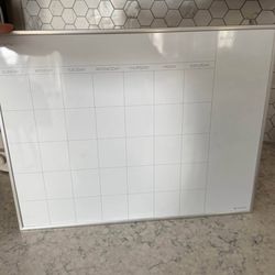 White board calendar