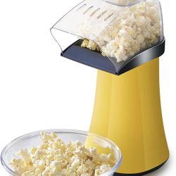 Elite Gourmet Fast Hot Air Popcorn Popper, 1300W Electric Popcorn Maker with Measuring Cup & Butter Melting Tray, Oil-Free, Great for Home Party Kids,