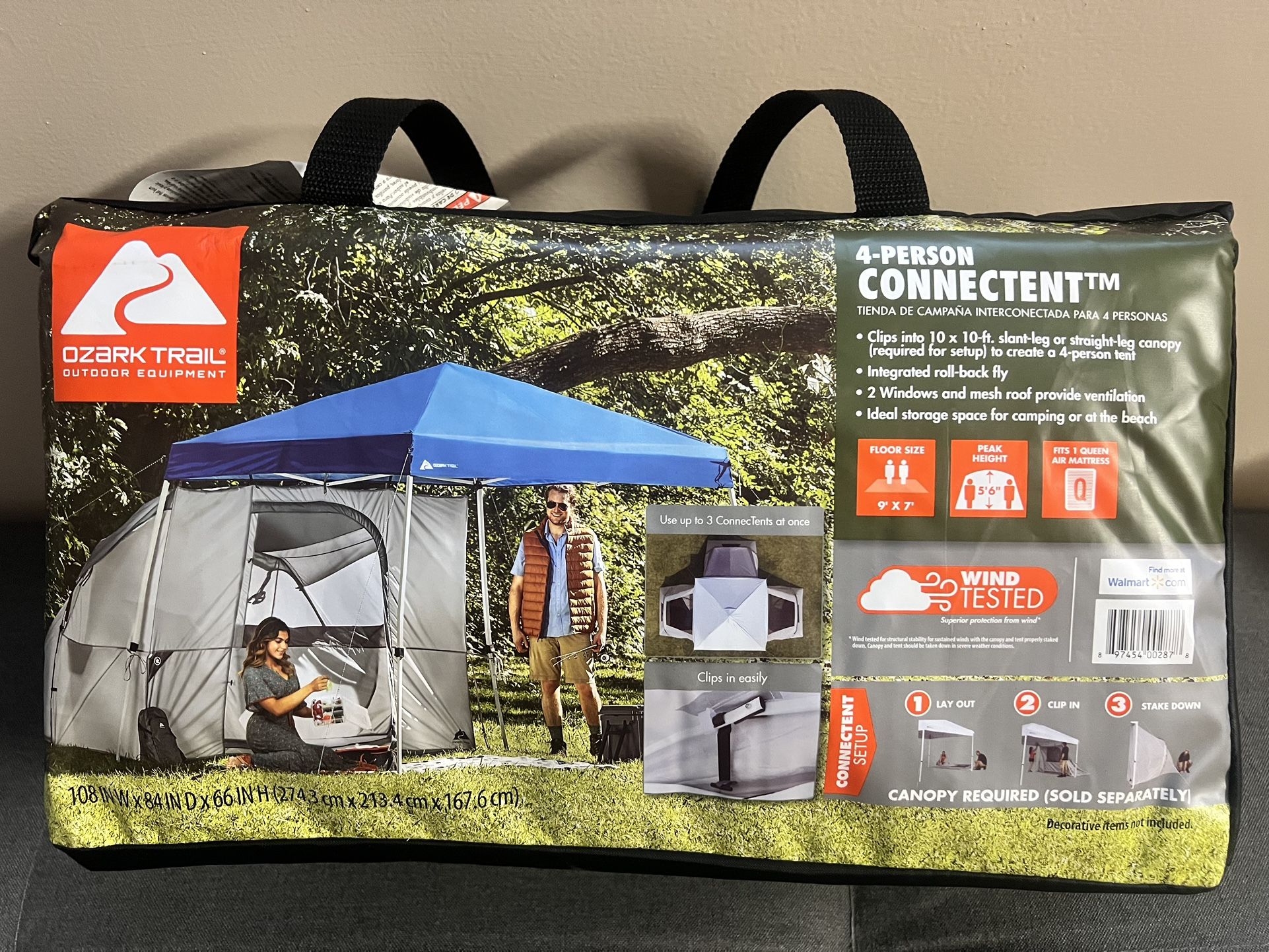 Ozark Trail 4-Person Connect Tent Universal Canopy Tent (Canopy not included)