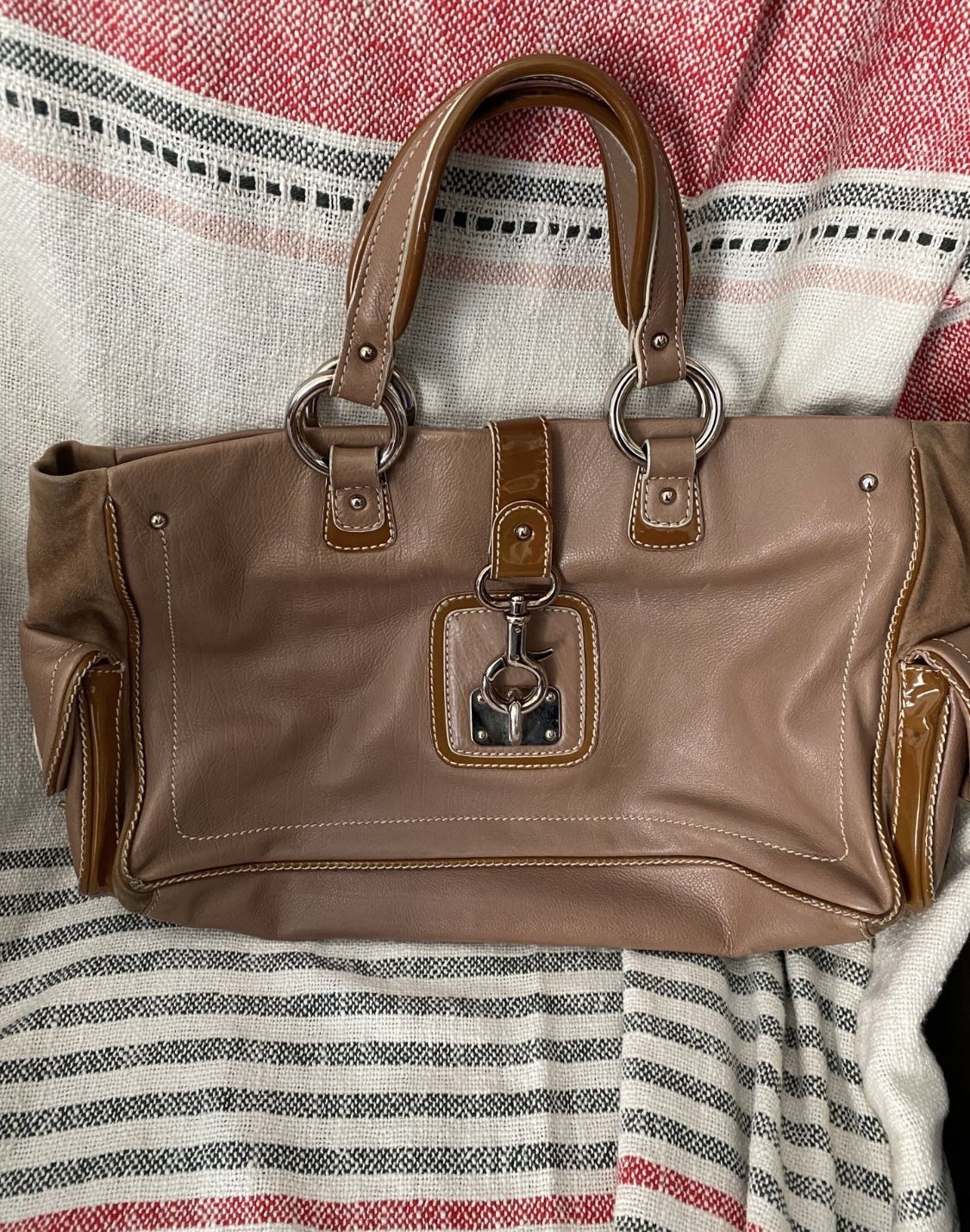 Marc Jacob’s Leather Handbag Purse with suede interior