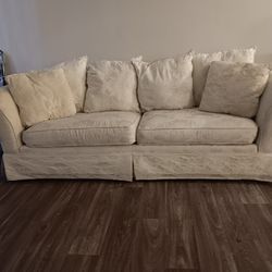 White Antique Couch