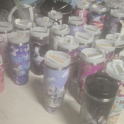 Medium And Large Water Bottles With Disney Characterd