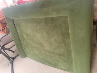 Dog 🐕 Green Microfiber Upholstered Chair