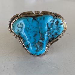 Native American Turquoise Silver Ring
