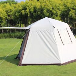 Portable Waterproof Camping Tent with Front Awning, Outdoor Shelter for Camping, Fishing & Travel