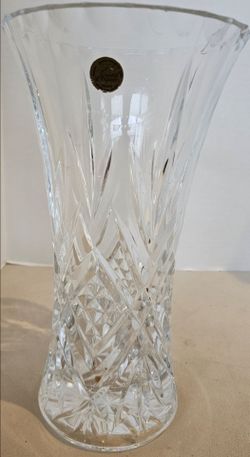 Cristal d'Arques France Crystal Vase 12" H