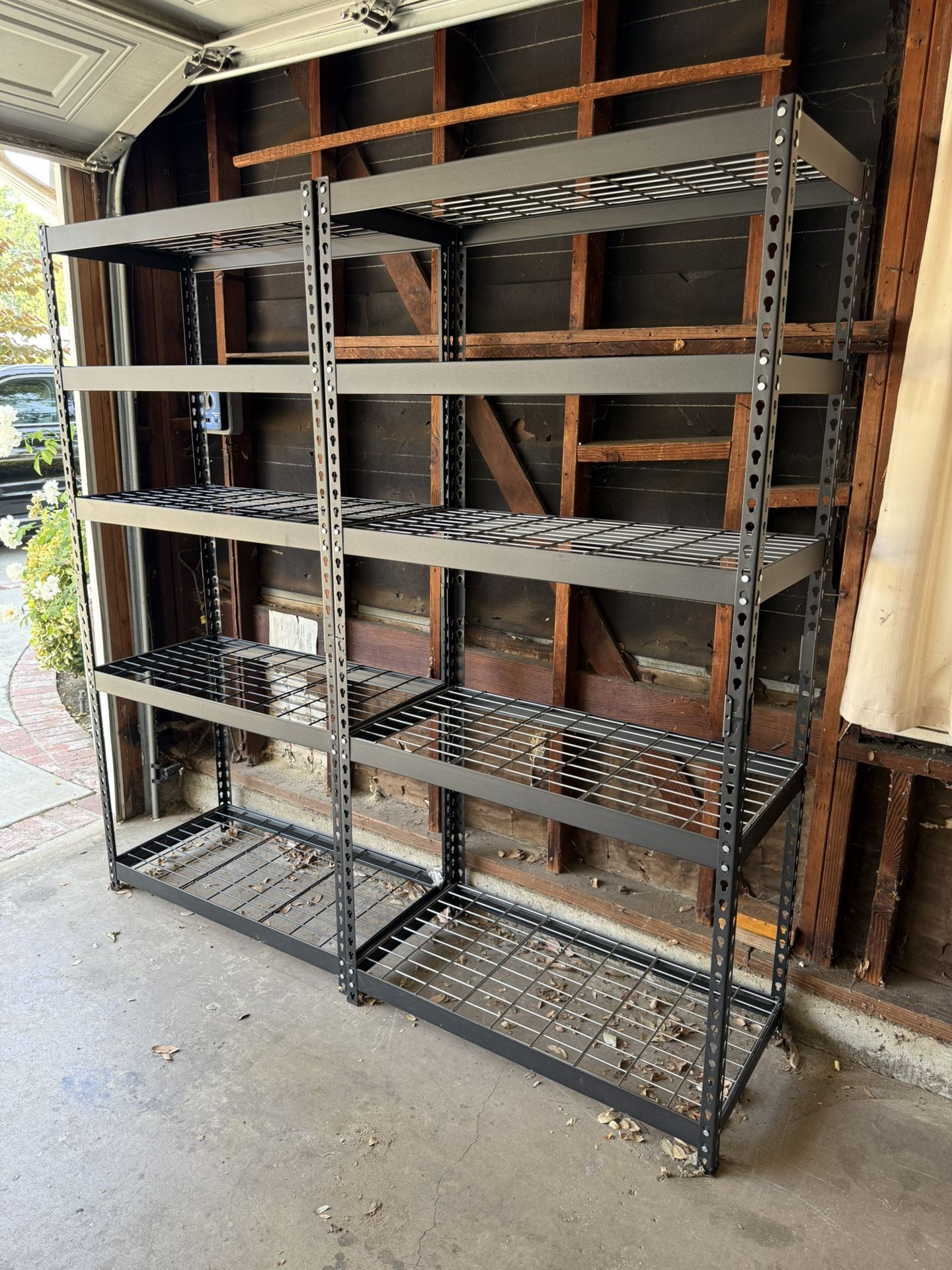Husky 5-Tier Heavy Duty Steel Shelving 72”H (Set Of 2)