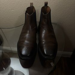 ALLEN EDMONDS BOOTS  SIZE 12  BROWN EXCELLENT CONDITION