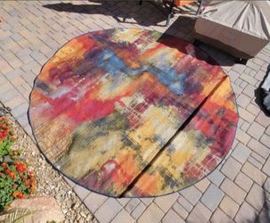 8' round Outdoor Area Rug