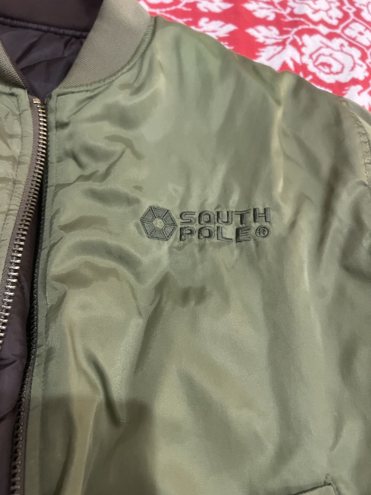 Y2K South Pole Reversible Bomber Jacket