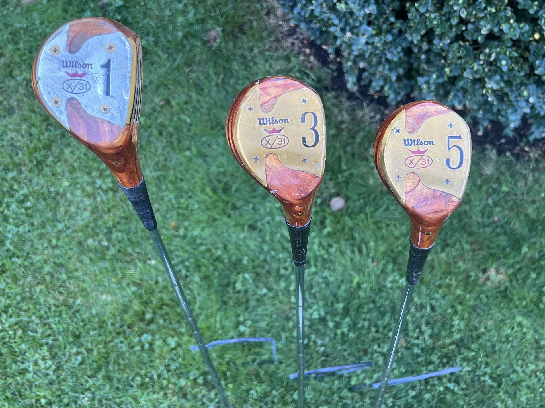 Vintage Wilson X/31 1, 3, and 5 wood