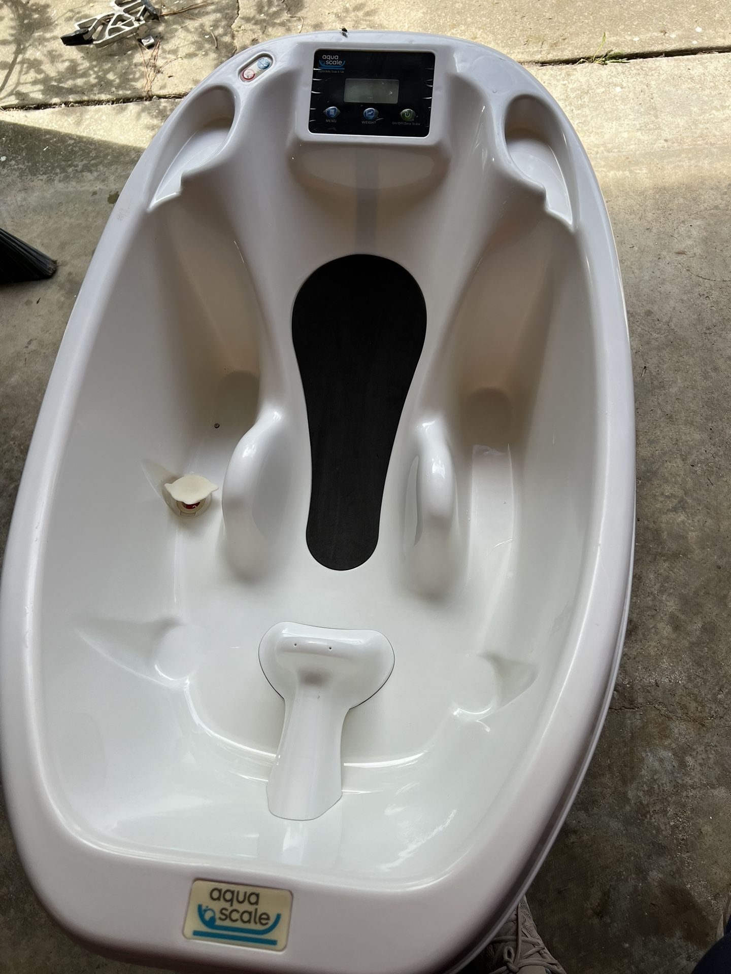 Baby Patent Aquascale 3-in-1 Bath Tub, White, Unisex