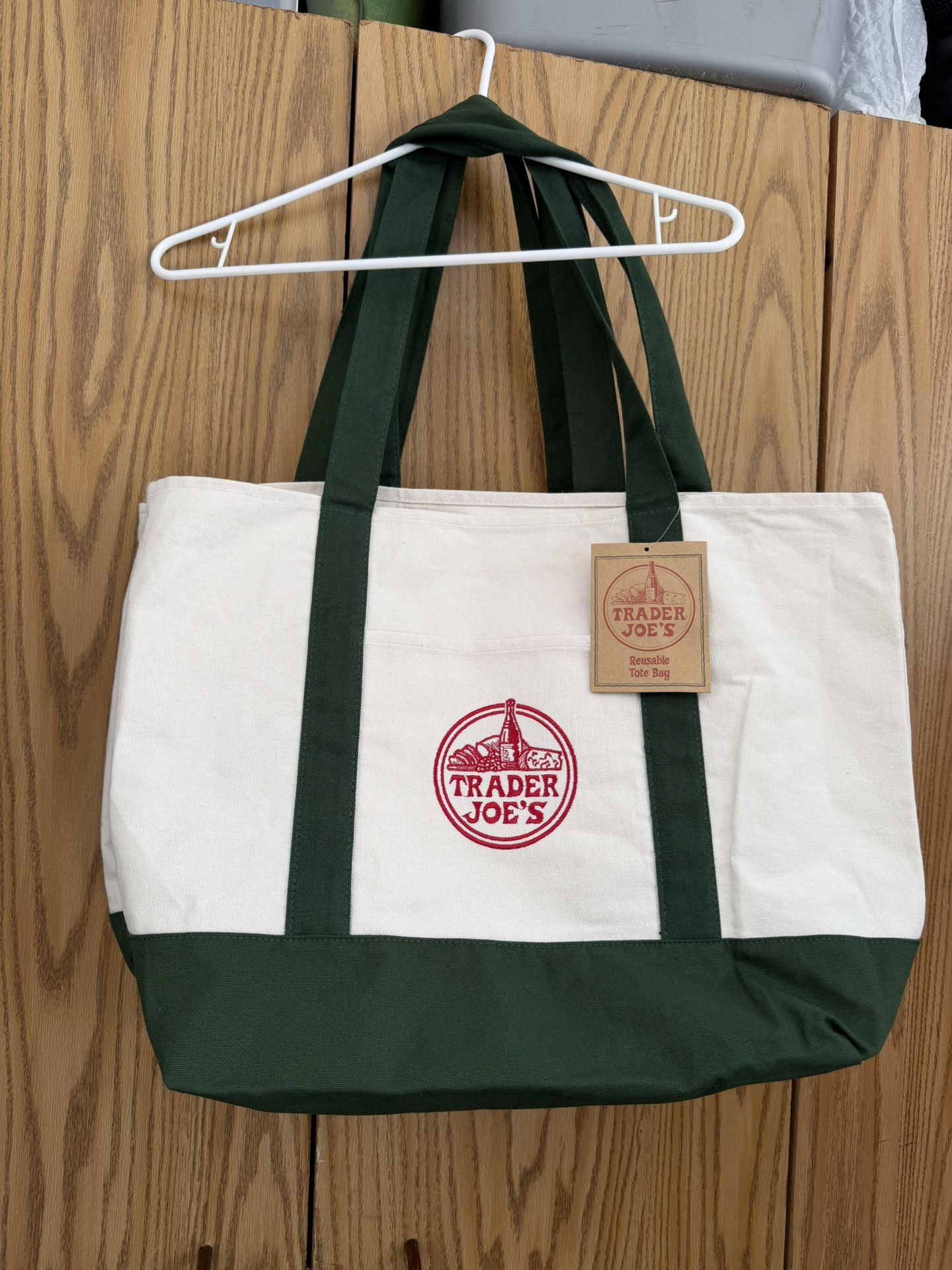 Trader Joe’s Large Canvas Bag Green
