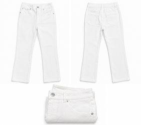 Brand New Women’s White Straight Leg Jeans – Size Small