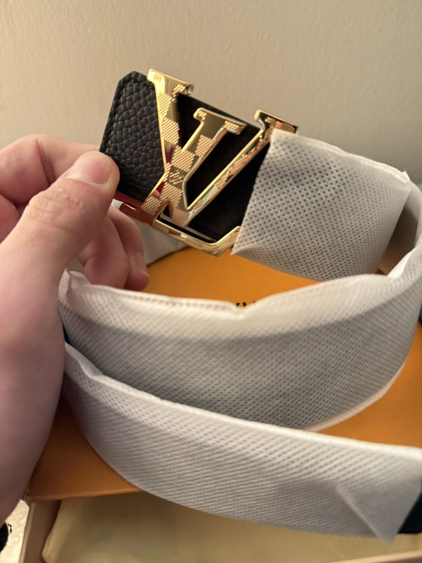 Louis Vuitton Belt Full Black Reversible