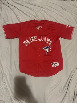 Jose Bautista Toronto Blue Jays Majestic Canadian Flag Stitched Jersey (Size 48/Men’s XL)
