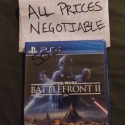 Sealed Ps4 Game. Star Wars Battle Front 2