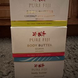 Pure Fiji Body Butter Set - Coconut, Guava, and Coconut Lime Blossom